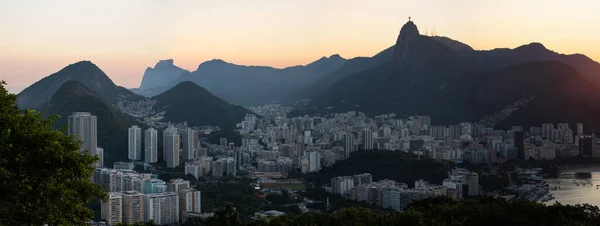 Rio Janeiro Brezilya 2023 Sugarloaf Dağı Ndan Gün Batımına Doğru — Stok fotoğraf