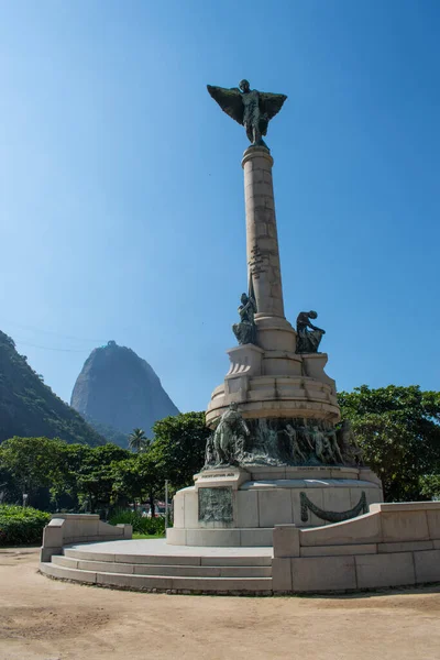 Rio Janeiro Brasile 2023 Monumento Agli Eroi Laguna Dourados Piazza — Foto Stock