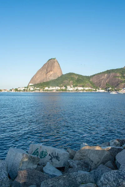 Rio Janeiro Brazil 2023 Sugarloaf Mountain Seen Flamengo Park Aterro — Stock Photo, Image