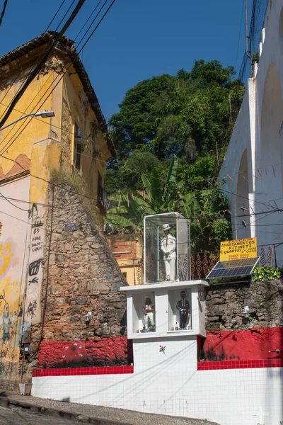 Rio Janeiro Brasil 2023 Bonecas Vodu Caixas Vidro Nas Ruas — Fotografia de Stock