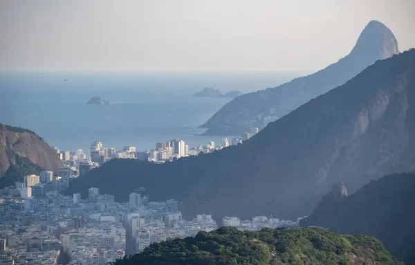 Rio Janeiro Brasil 2023 Vista Panorâmica Pôr Sol Montanha Pão — Fotografia de Stock
