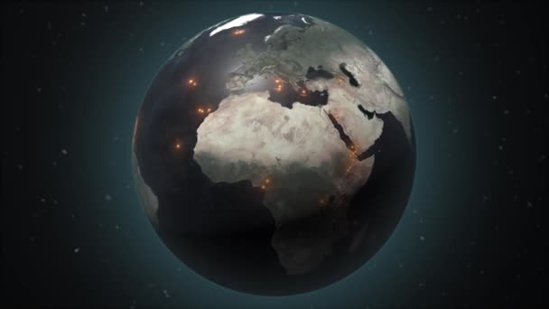 World Map Volcanic Eruption Classified One Meets Least One Criteria — Vídeo de Stock