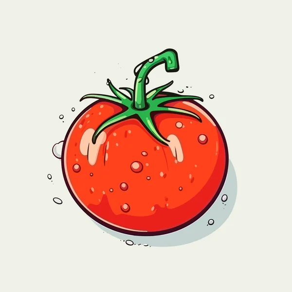 Tomato Tomato Hand Drawn Illustration Vector Doodle Style Cartoon Illustration — Stock Vector