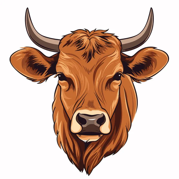 Bullock Bullock Ilustração Desenhada Mão Vector Doodle Estilo Desenho Animado —  Vetores de Stock