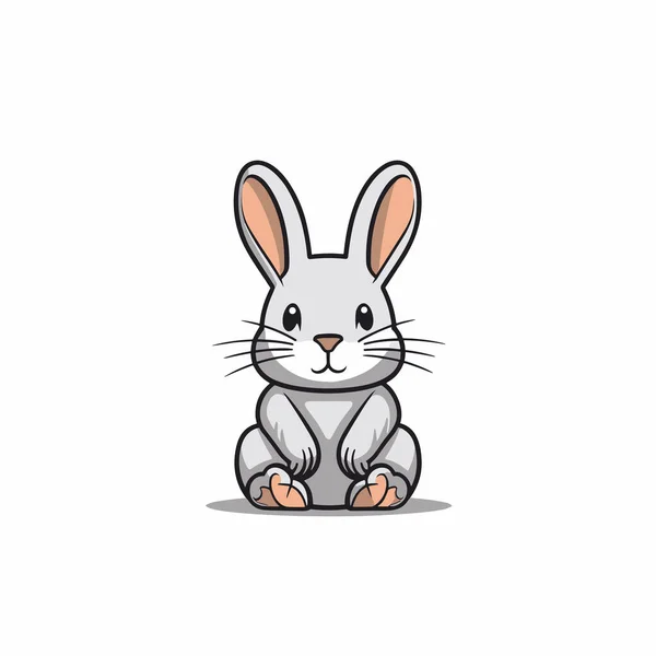 Банни Иллюстрация Кролика Векторная Иллюстрация Стиле Каракулей — стоковый вектор