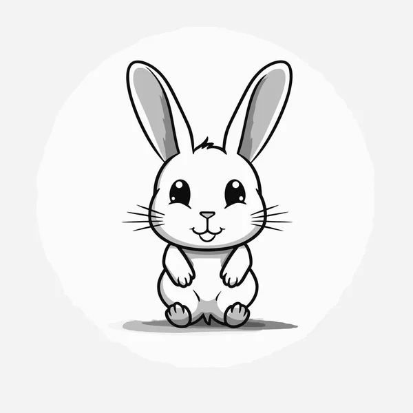 Bunny Bunny Hand Drawn Illustration Vector Doodle Style Cartoon Illustration — Stock Vector