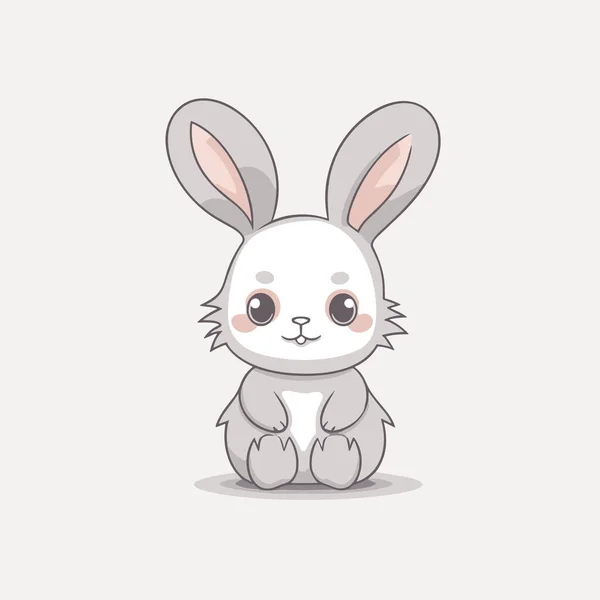 Кролик Кролик Намальований Вручну Ілюстрацією Векторний Каракулі Стиль Мультфільм Ілюстрація — стоковий вектор