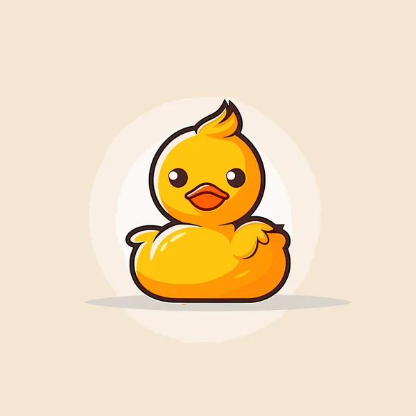 Duckling Duckling Hand Drawn Illustration Vector Doodle Style Cartoon Illustration — Stock Vector