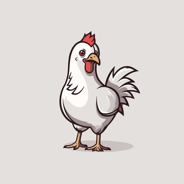 Csirke Csirke Kézzel Rajzolt Illusztráció Vector Firka Stílusú Rajzfilm Illusztráció — Stock Vector