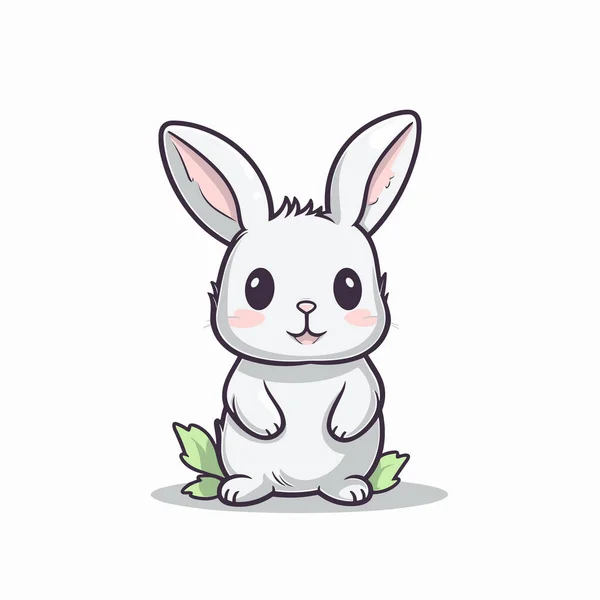 兔子巴克 兔子巴克手绘插图 矢量涂鸦风格卡通画 — 图库矢量图片
