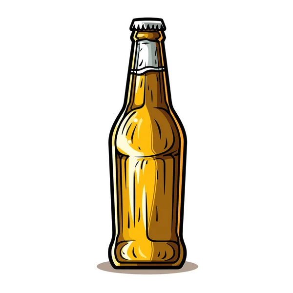 stock vector Beer. Beer hand-drawn comic illustration. Vector doodle style cartoon illustration