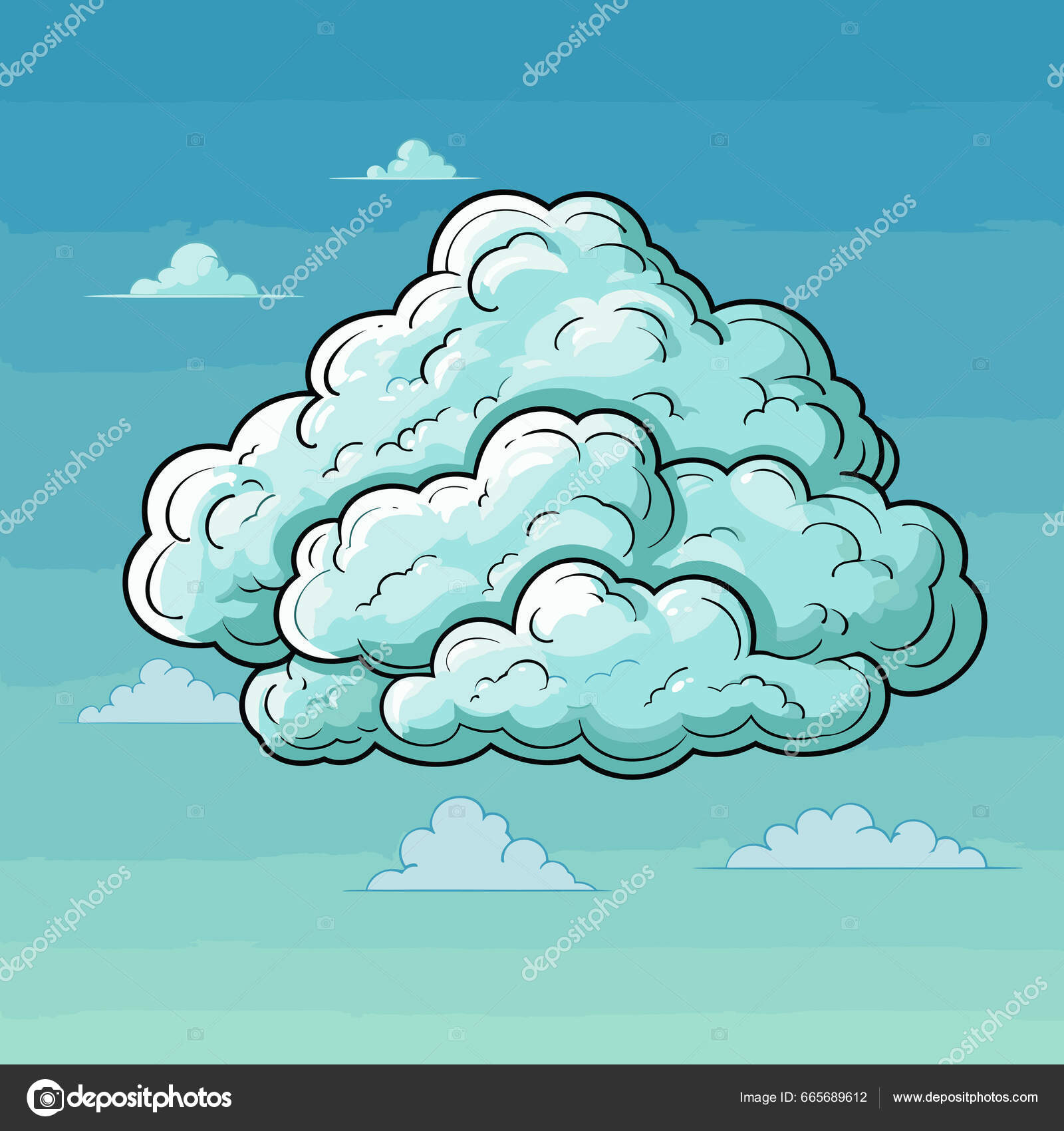 Ilustrações de nuvem