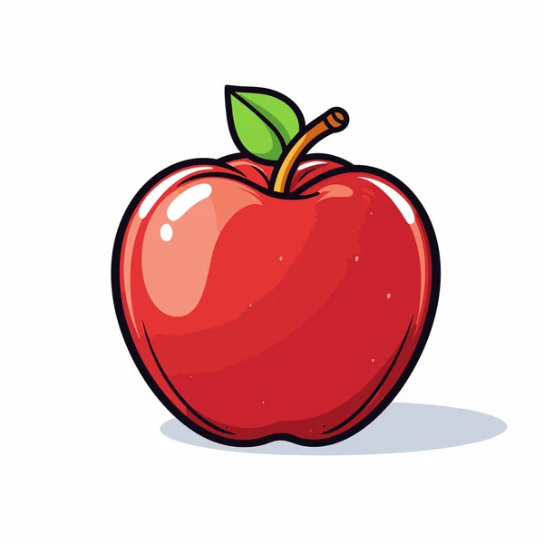 苹果手绘漫画插图 矢量涂鸦风格卡通画 — 图库矢量图片
