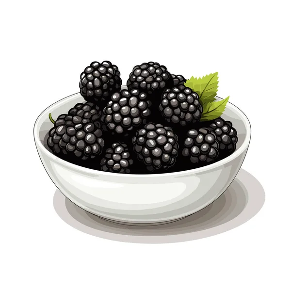 Illustration Comique Dessinée Main Blackberry Blackberry Illustration Vectorielle Dessin Animé — Image vectorielle