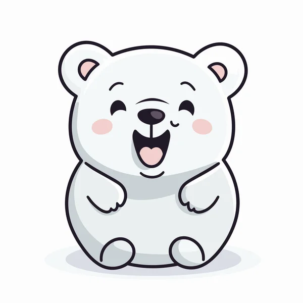 Χειροποίητη Κωμική Απεικόνιση Αρκούδα Χαριτωμένο Διάνυσμα Doodle Εικονογράφηση Κινουμένων Σχεδίων — Διανυσματικό Αρχείο