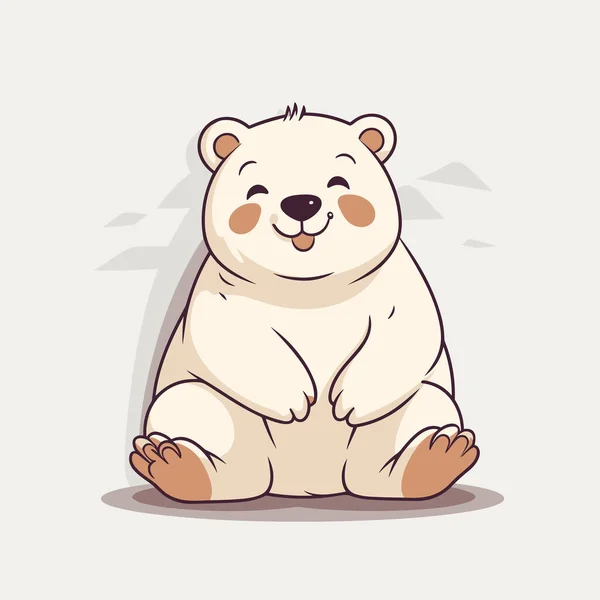 Bear Hand Drawn Comic Illustration Bear Cute Vector Doodle Style — Stock Vector