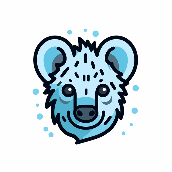 Hyena Desenhada Mão Ilustração Quadrinhos Hiena Bonito Vetor Doodle Estilo —  Vetores de Stock