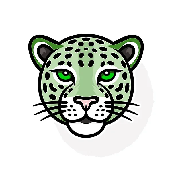 Jaguar Hand Drawn Comic Illustration Jaguar Cute Vector Doodle Style — Stock Vector