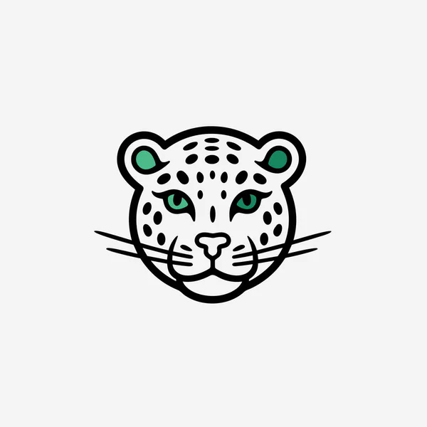 Ilustración Cómica Dibujada Mano Por Jaguar Jaguar Lindo Vector Doodle — Vector de stock