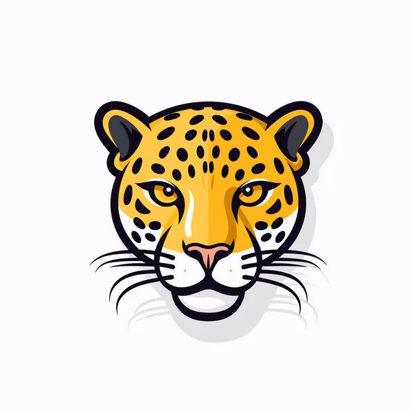 Illustration Comique Dessinée Main Par Jaguar Jaguar Illustration Vectorielle Mignonne — Image vectorielle