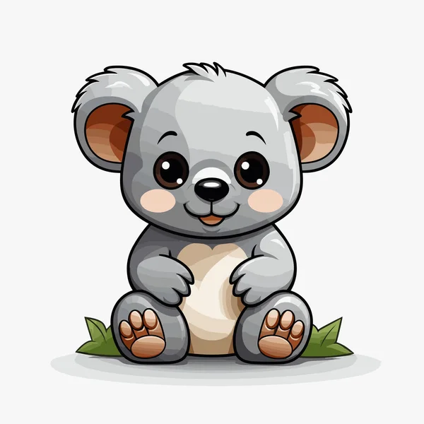 Koala Ζωγραφισμένα Στο Χέρι Κωμική Απεικόνιση Κοάλα Χαριτωμένο Διάνυσμα Doodle — Διανυσματικό Αρχείο