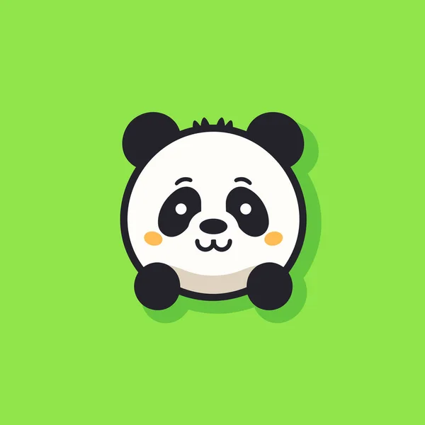 Panda Kézzel Rajzolt Képregény Illusztráció Panda Vagyok Aranyos Vektor Firka — Stock Vector