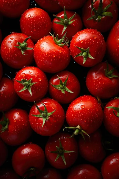 Tomato Banner Tomatoes Background Close Food Photography — Stock Photo, Image