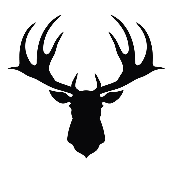 Moose Silhouette Moose Black Icon White Background — Stock Vector