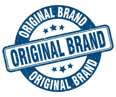 original brand stamp. original brand sign. round grunge label clipart