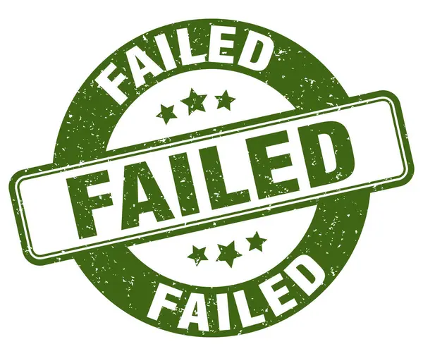 Failed Stamp Failed Sign Grunge Label — Stock Vector