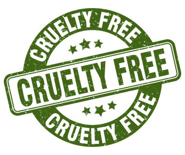 cruelty free stamp. cruelty free sign. round grunge label clipart