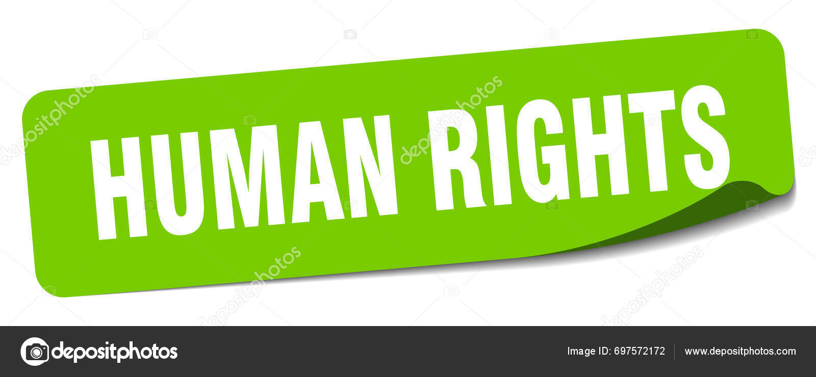 Human Rights Sticker Human Rights Rectangular Label Isolated White ...