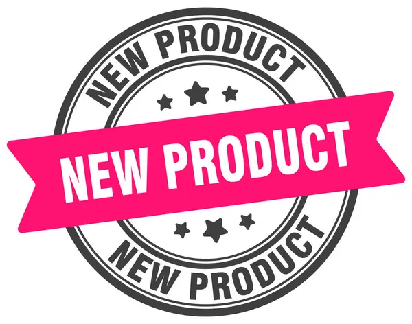 Nieuw Productstempel Nieuw Product Ronde Teken Label Transparante Achtergrond Rechtenvrije Stockillustraties