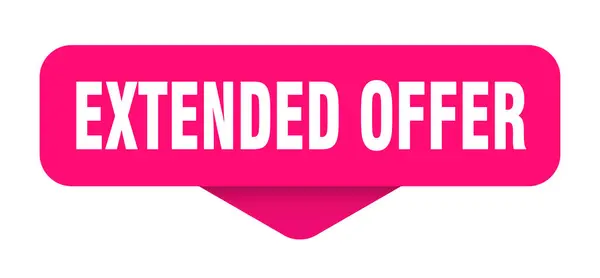 stock vector extended offer sticker. extended offer sign on transparent background. rectangular button