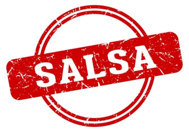 Şeffaf arka planda izole edilmiş salsa pulu. Salsa pulu