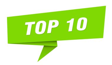 En iyi 10 pankart. Top 10 konuşma balonu, etiket, etiket, kurdele, imza şablonu