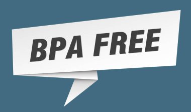 bpa free banner. bpa free speech bubble, label, sticker, ribbon, sign template clipart