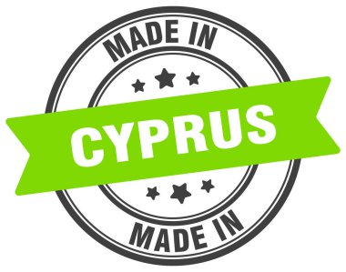 Kıbrıs pulundan yapılmış. Kıbrıs yuvarlak tabelasında yapıldı