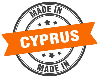 Kıbrıs pulundan yapılmış. Kıbrıs yuvarlak tabelasında yapıldı