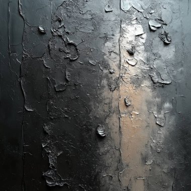 Soyut yüksek karşıtlık arkaplanı. Çatlamış beton arka plan. Siyah, mavi ve beyaz çizgili pankart
