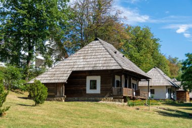 Romanya 'nın Bucovina Village Müzesindeki Cacica Hanesi