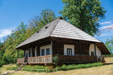 Romanya 'nın Bucovina Village Müzesindeki Cacica Hanesi