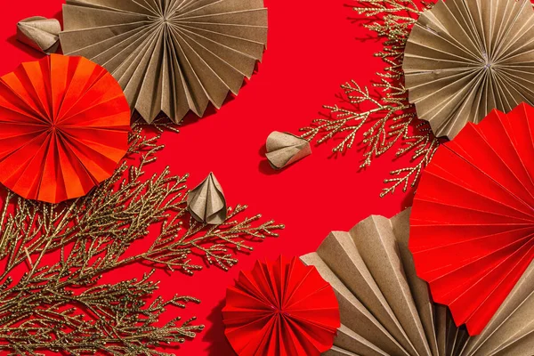 Happy Chinese New Year Traditional Concept Oriental Asian Style Paper — Φωτογραφία Αρχείου