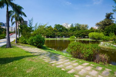 Kaohsiung, Tayvan 'daki güzel Central Park manzarası Kaohsiung' un en ünlü yerlerinden biridir..