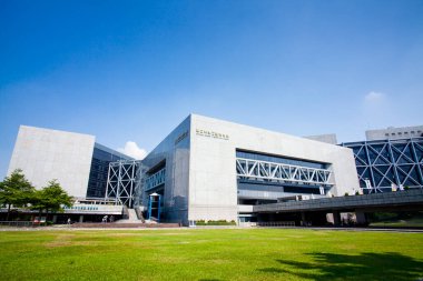 Kaohsiung, Tayvan 'daki Ulusal Bilim ve Teknoloji Müzesi' nin manzarası. Tayvan 'daki ilk uygulamalı bilim ve teknoloji müzesi..