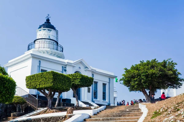 stock image Tourists visit the Cihou Lighthouse in Kaohsiung, Taiwan.