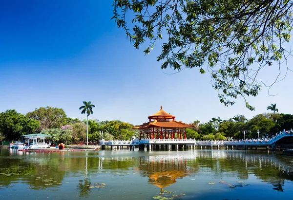 stock image beautiful scenery of Tainan Park used to call Zhong Shan Park. This park's first appearance was in Taiwan around the Qing dynasty.