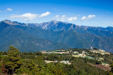 Tayvan, Tayvan 'daki Fushoushan Çiftliğinin panoramik görüntüsü.