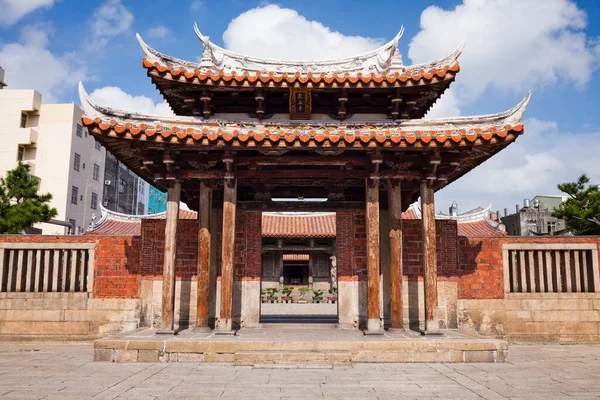 stock image The building view of Lukang Lung-shan Temple in Changhua, Taiwan. It is a famous tourist attraction in Changhua County.