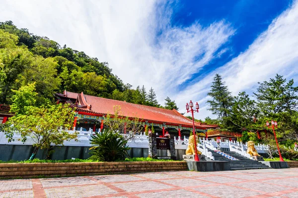 stock image Building view of the Lishan Guest House in Taichung, Taiwan. here is the highest palace-style hotel in Taiwan.